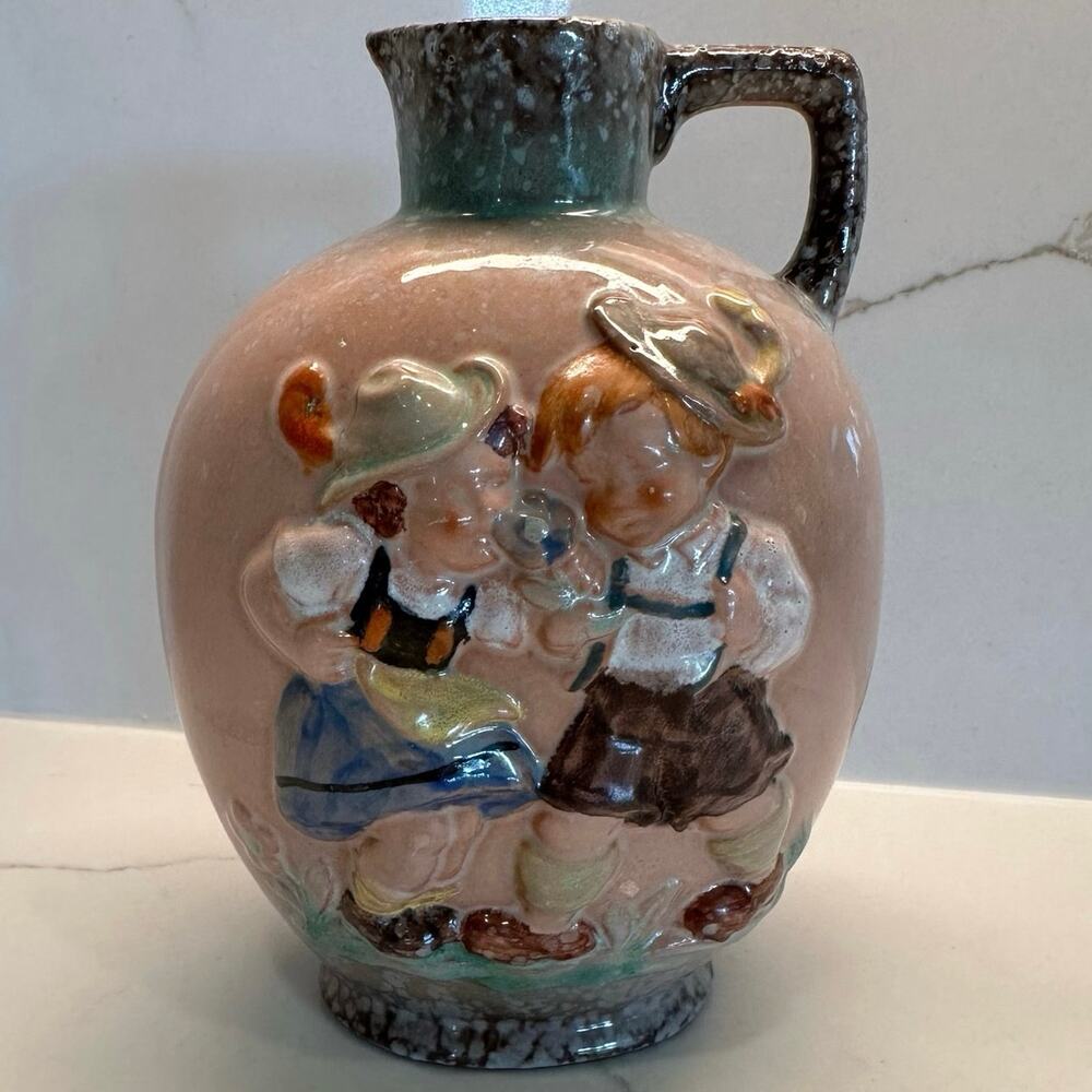 Vintage Goebel Hummel Style Decanter Ceramic Pottery #8390